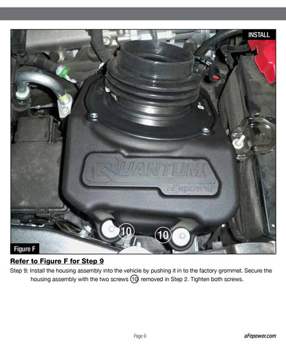 aFe Quantum Pro DRY S Cold Air Intake | Ford PowerStroke V8 6.7L (17-18) (53-10004D)