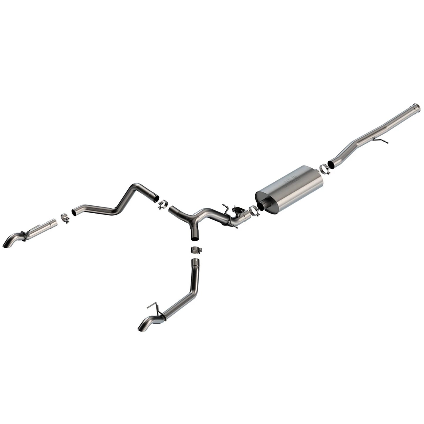 Borla 3.5in Touring Catback Exhaust | Chevrolet/GMC 1500 ZR2 & AT4X (6.2L V8) (141002)
