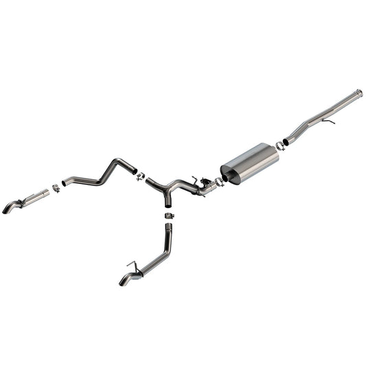 Borla 3.5in Touring Catback Exhaust | Chevrolet/GMC 1500 ZR2 & AT4X (6.2L V8) (141002)