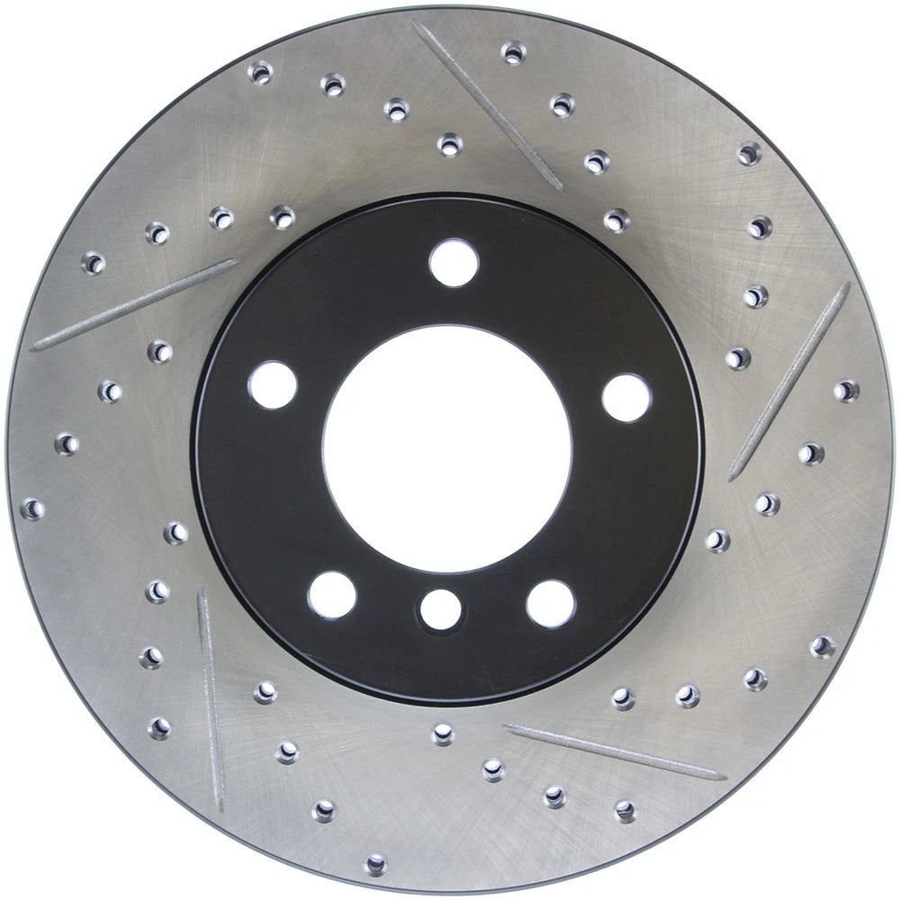 StopTech 127.34108L Front Left Drilled Brake Rotor for 2014-18 328d / 07-16 328i