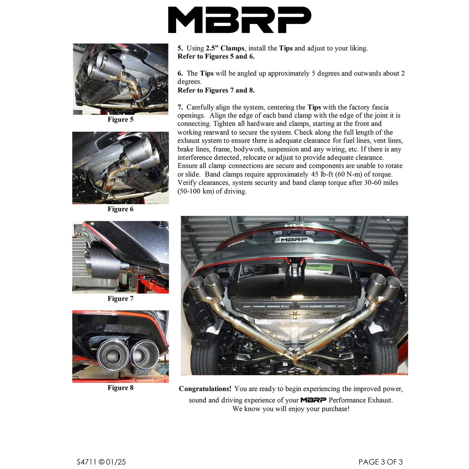 MBRP Armor Lite 2.5in Axle Back | Kia Forte (19-26) (S4711AL)