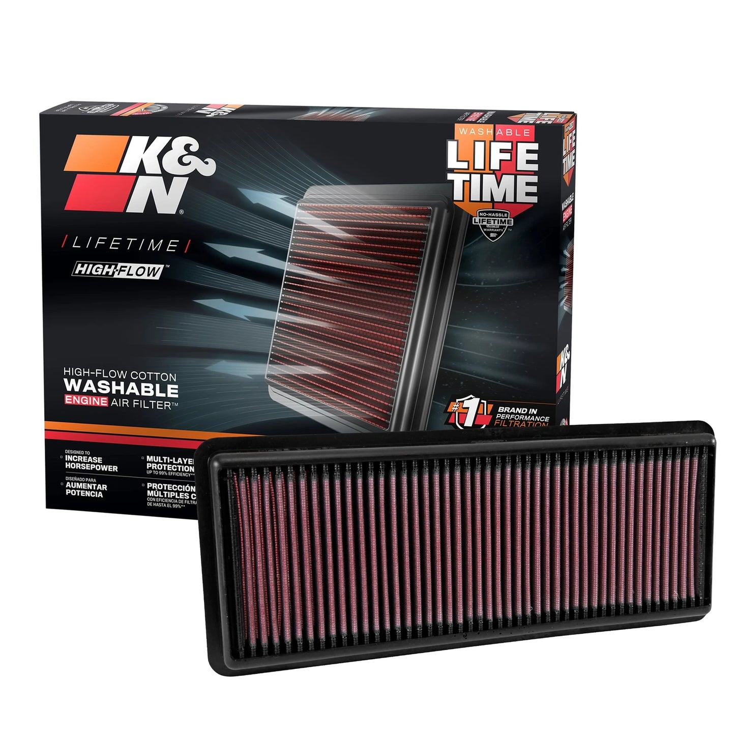 K&N Replacement Air Filter | Multiple Fitments (33-5040)