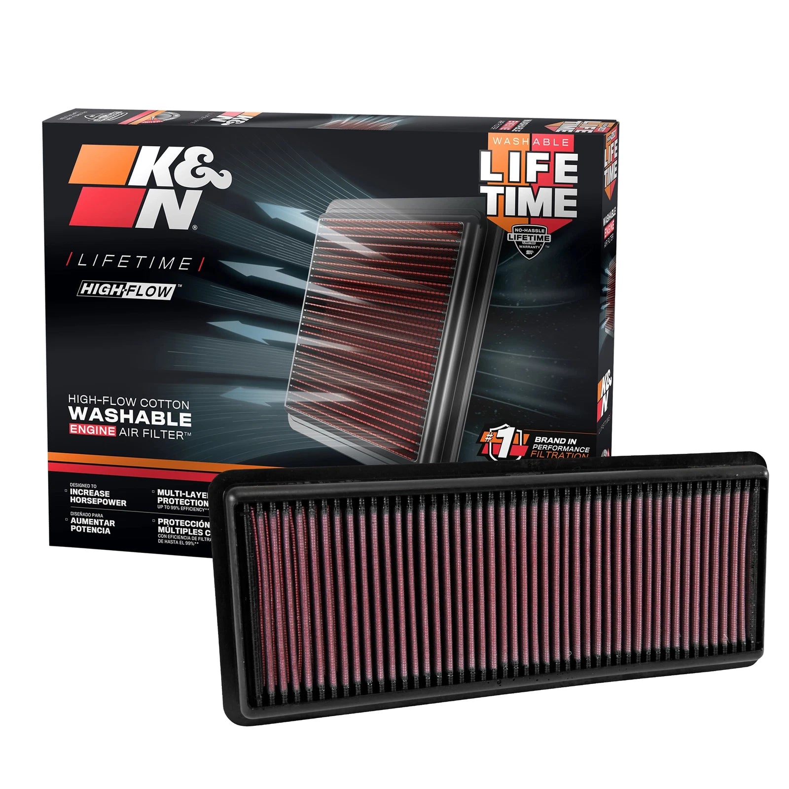 K&N Replacement Air Filter | Multiple Fitments (33-5040)