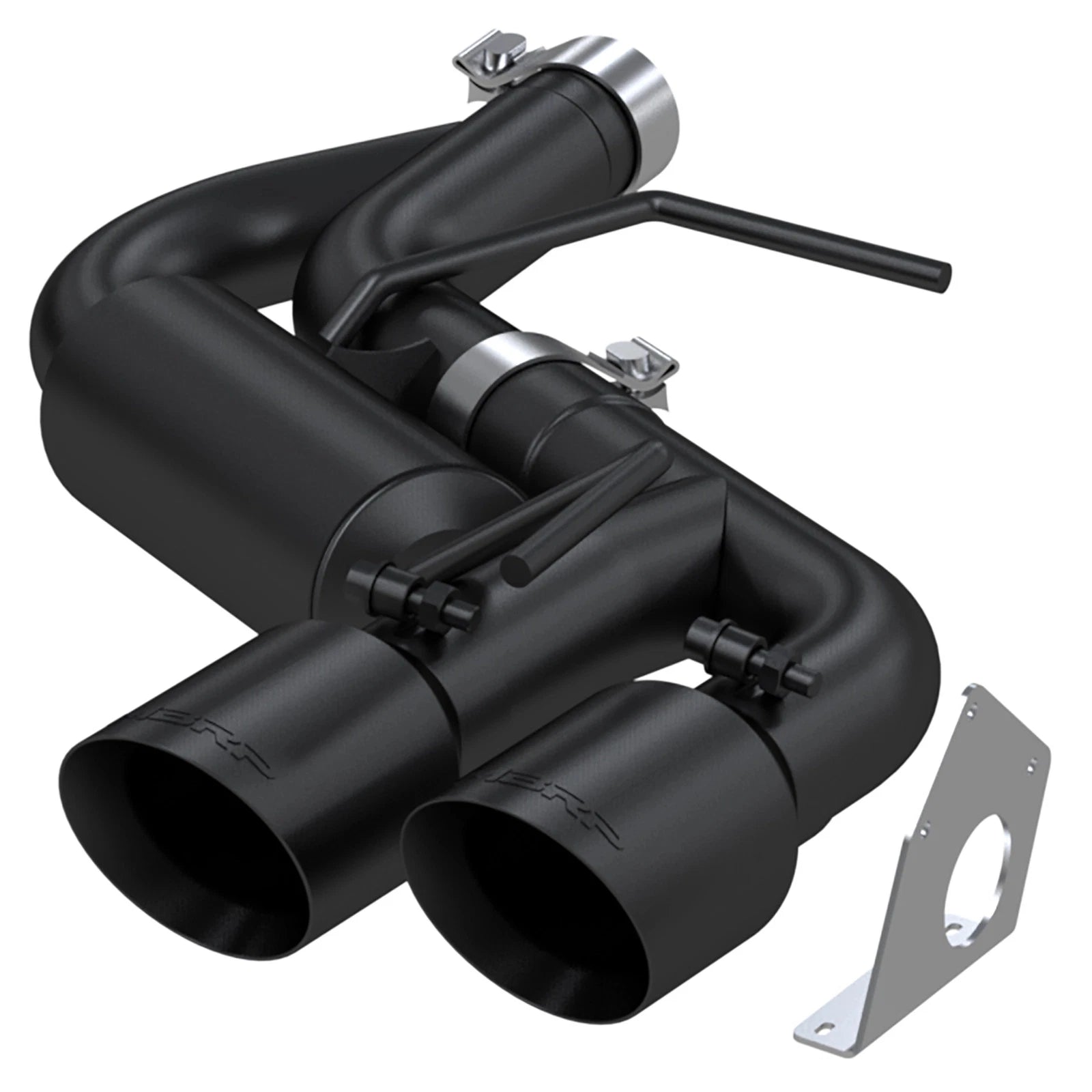 MBRP 2.5in BLK NPP Dual Axle-Back w/ 4in Quad Tips | Chevy Camaro V6 16-19 (S7039BLK)