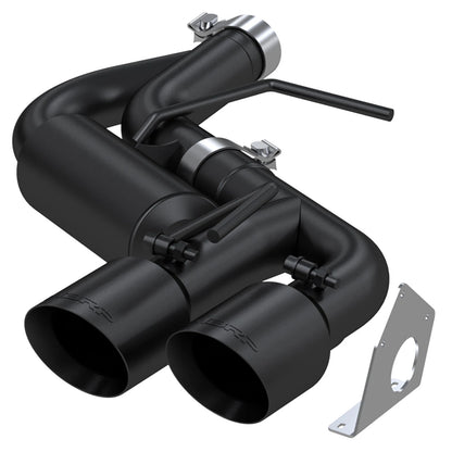 MBRP 2.5in BLK NPP Dual Axle-Back w/ 4in Quad Tips | Chevy Camaro V6 16-19 (S7039BLK)