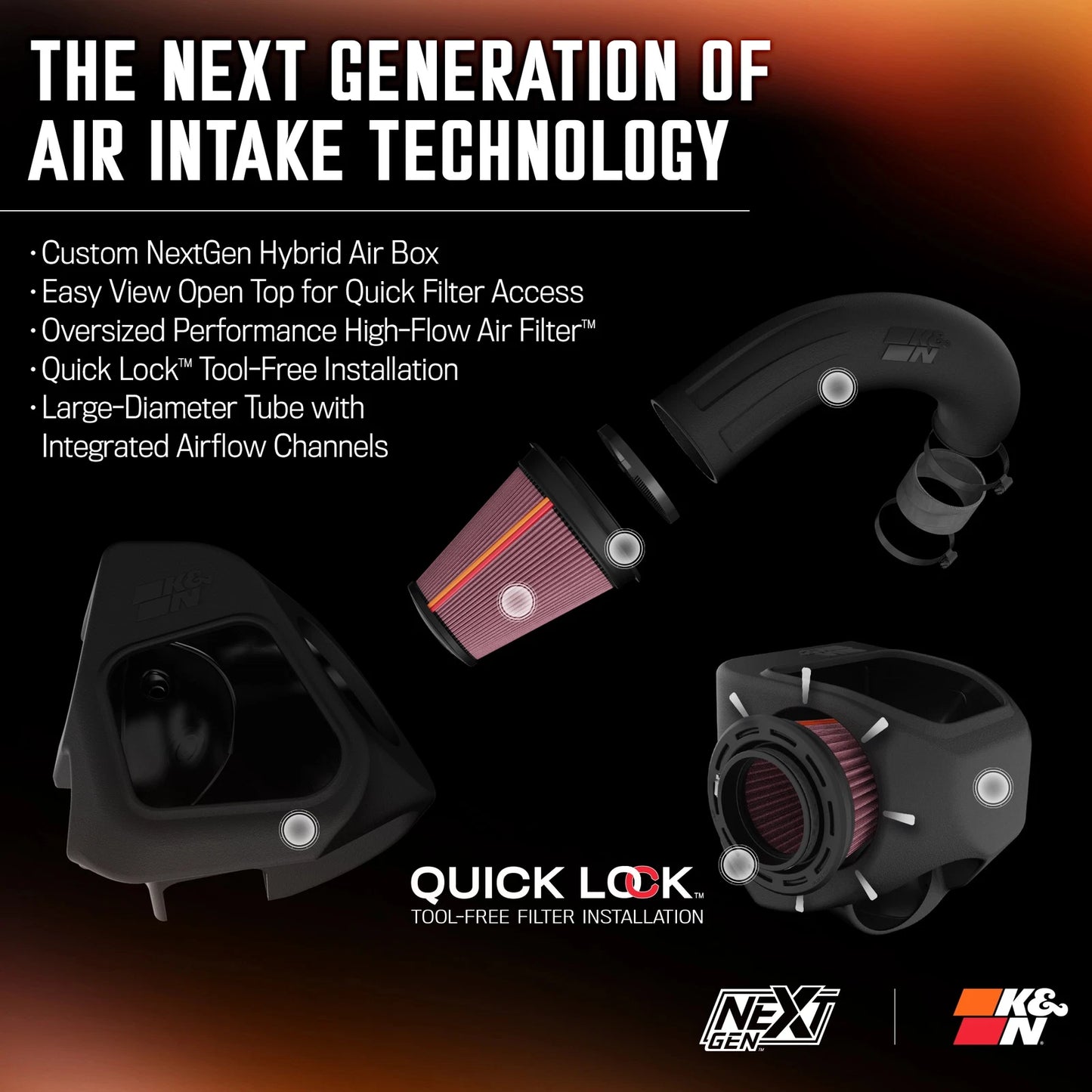 K&N NextGen Cold Air Intake | Dodge Ram 1500 (19-24) 5.7L V8 (50-1578)