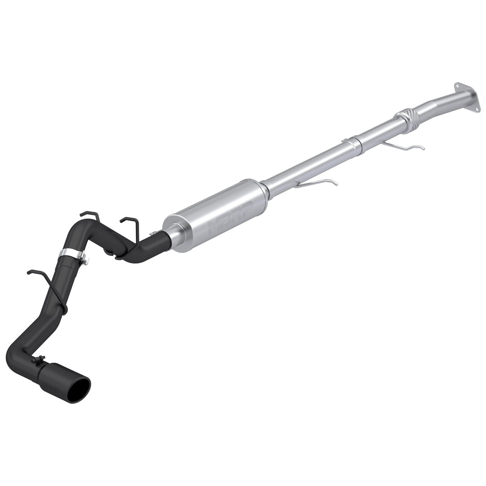 MBRP 3in Aluminized Steel Black Cat-Back Single Side Exit Exhaust | Chevrolet Colorado / GMC Canyon (23) (S5015BLK)