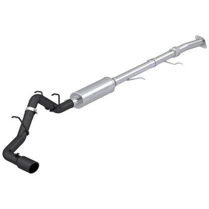 MBRP 3in Aluminized Steel Black Cat-Back Single Side Exit Exhaust | Chevrolet Colorado / GMC Canyon (23) (S5015BLK)