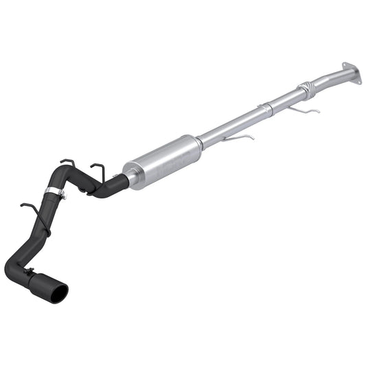 MBRP 3in Aluminized Steel Black Cat-Back Single Side Exit Exhaust | Chevrolet Colorado / GMC Canyon (23) (S5015BLK)