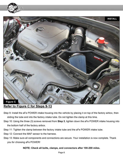 aFe MagnumFORCE Stage-2 Pro 5R Intake 3" Flange | Mini Cooper/S/Clubman L3 1.5L (19-21) (52-10011R)