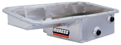 Moroso Acura/Honda 1.6L B16A3 Kicked Out Drag Race Baffled 5qt 5-5/8in Aluminum Oil Pan