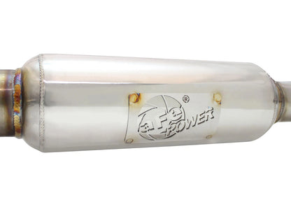 aFe 2-1/4 to 2-1/2in Stainless Steel Axle-Back Exhaust w/ Black Tip | Scion tC (11-16) (49-36025-B)