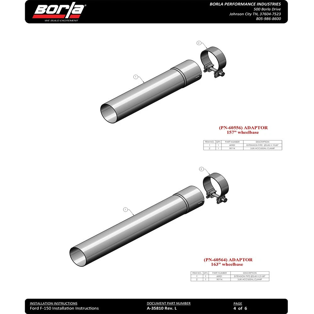 Borla Cat-Back Exhaust System - ATAK | Multiple Fitments (140616)