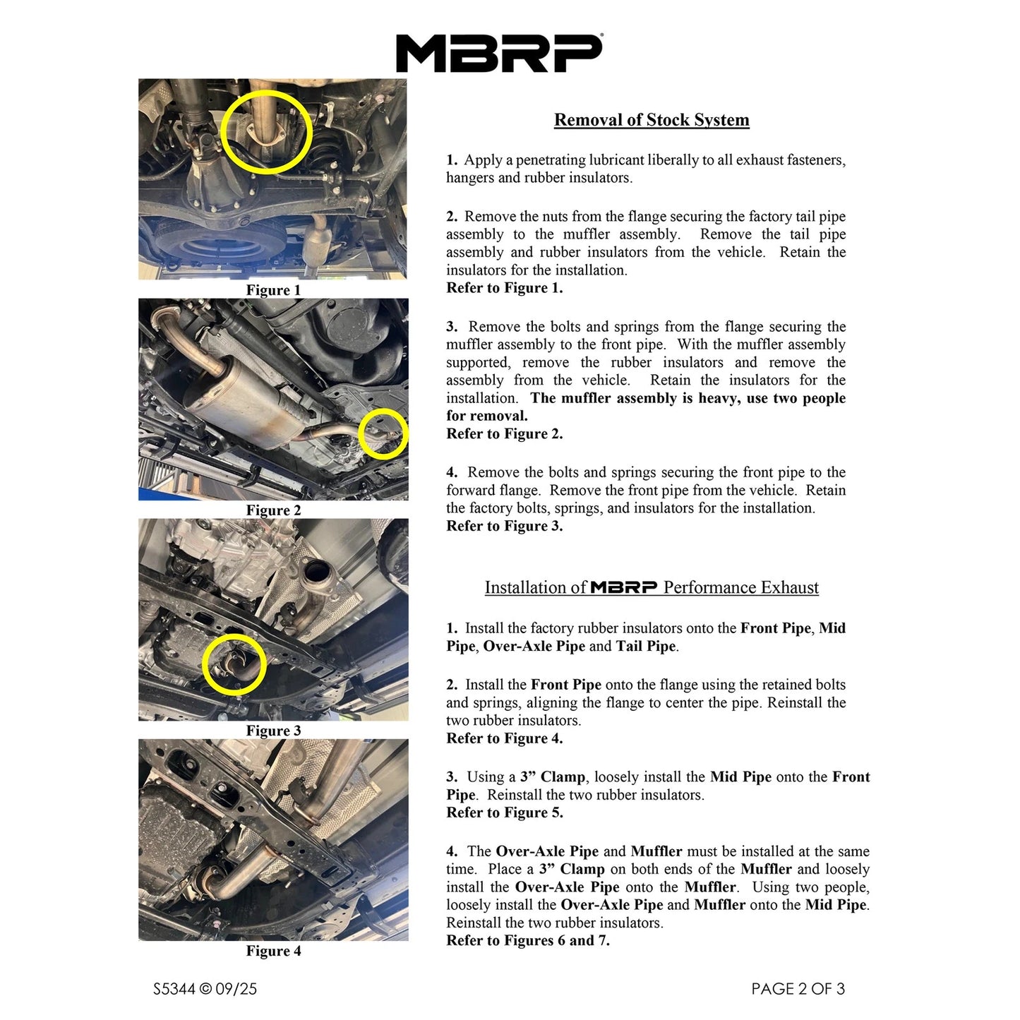 MBRP 3in Single Rear High-Clearance Turn Down | Toyota 4Runner (25-26) (S5344AL)