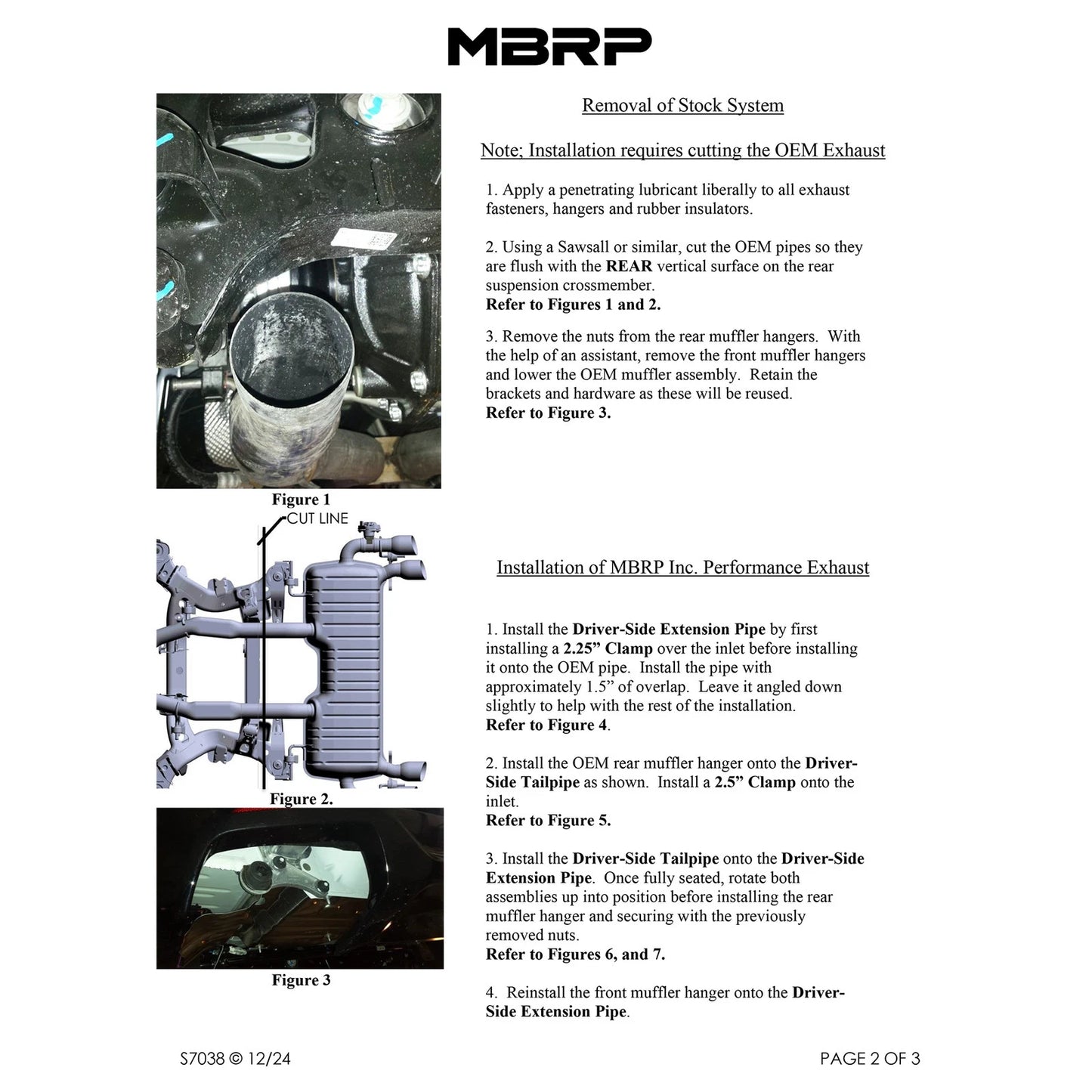 MBRP 2.5in Aluminum Non NPP Axle Back | Camaro 16-19 (S7038AL)