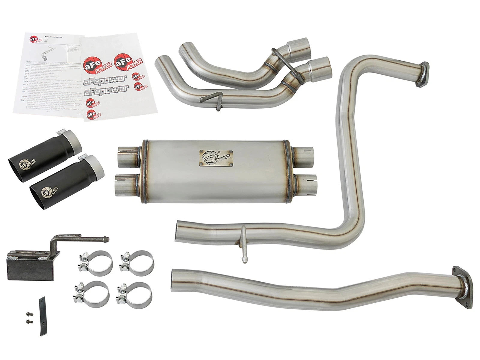 aFe Rebel Series 2-1/2 SS Cat-Back Exhaust | Nissan Titan V8 5.6L (16-17) (49-46126-B)