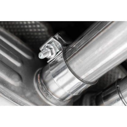 MBRP 2.5in Quad Split Rear Exit Cat-Back | Dodge Challenger 15-23 (S71113CF)