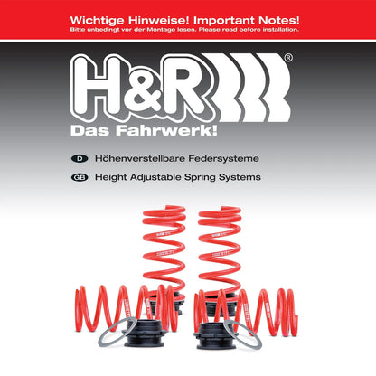 H&R VTF Adjustable Lowering Springs | Porsche 911 Carrera 2/2S/4/4S Cabrio/Coupe (20-22) (23020-1)