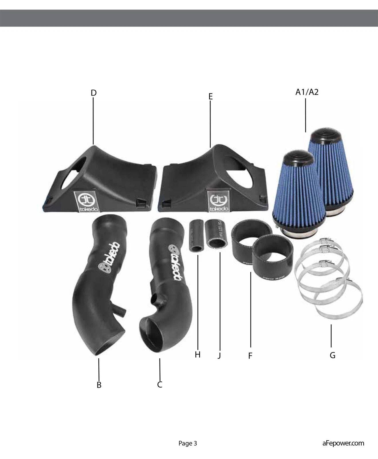 aFe Takeda Stage-2 Pro DRY S Intake System | Infiniti Q50 (14-15) (TR-3019B-D)