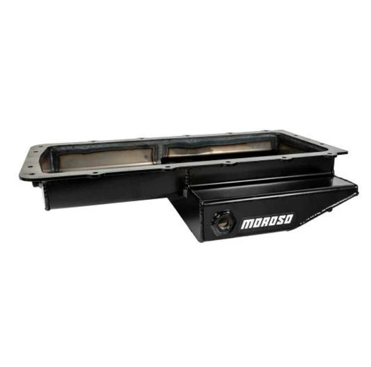 Moroso Ford 5.0 Coyote/Cobra (w/Rear Sump) Road Race Baffled Wet Sump 9.5qt 4.5in Steel Oil Pan