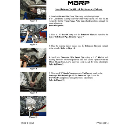 MBRP 2.5in. Cat-Back Dual Split Rear Exit Exhaust | Nissan Titan 5.6L EC/CC (04-09) (S5402409)