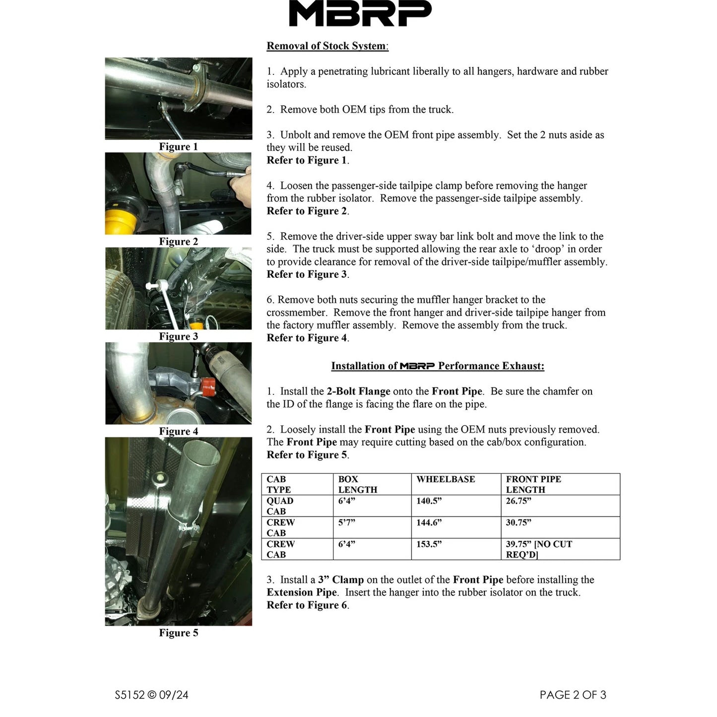MBRP 2.5in Cat-Back D&S Rear Exhaust w/ 4.5in Tip | Ram 1500 18+ (S5152409)