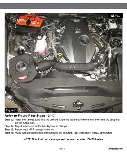 aFe Takeda Momentum GT Pro Dry S Cold Air Intake | Lexus IS 200t (16-17) (TM-2019B-D)