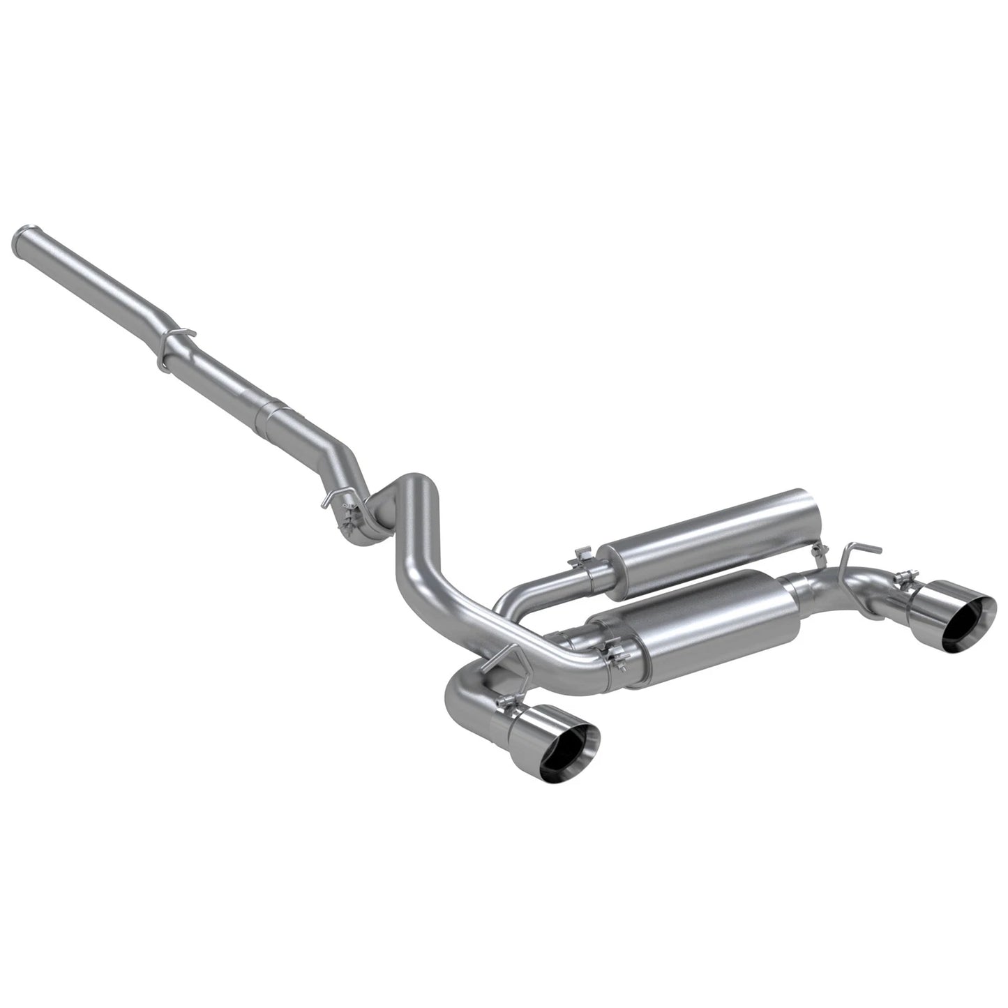 MBRP 3in Dual Outlet T409 Stainless Steel Cat-Back Exhaust | Ford Focus RS (16+) (S4203409)
