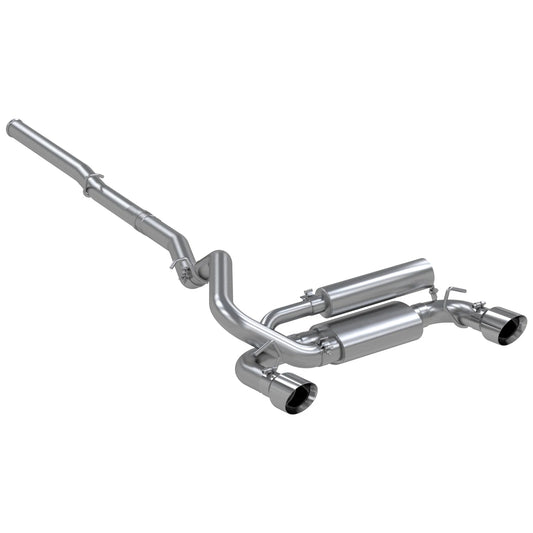 MBRP 3in Dual Outlet T409 Stainless Steel Cat-Back Exhaust | Ford Focus RS (16+) (S4203409)