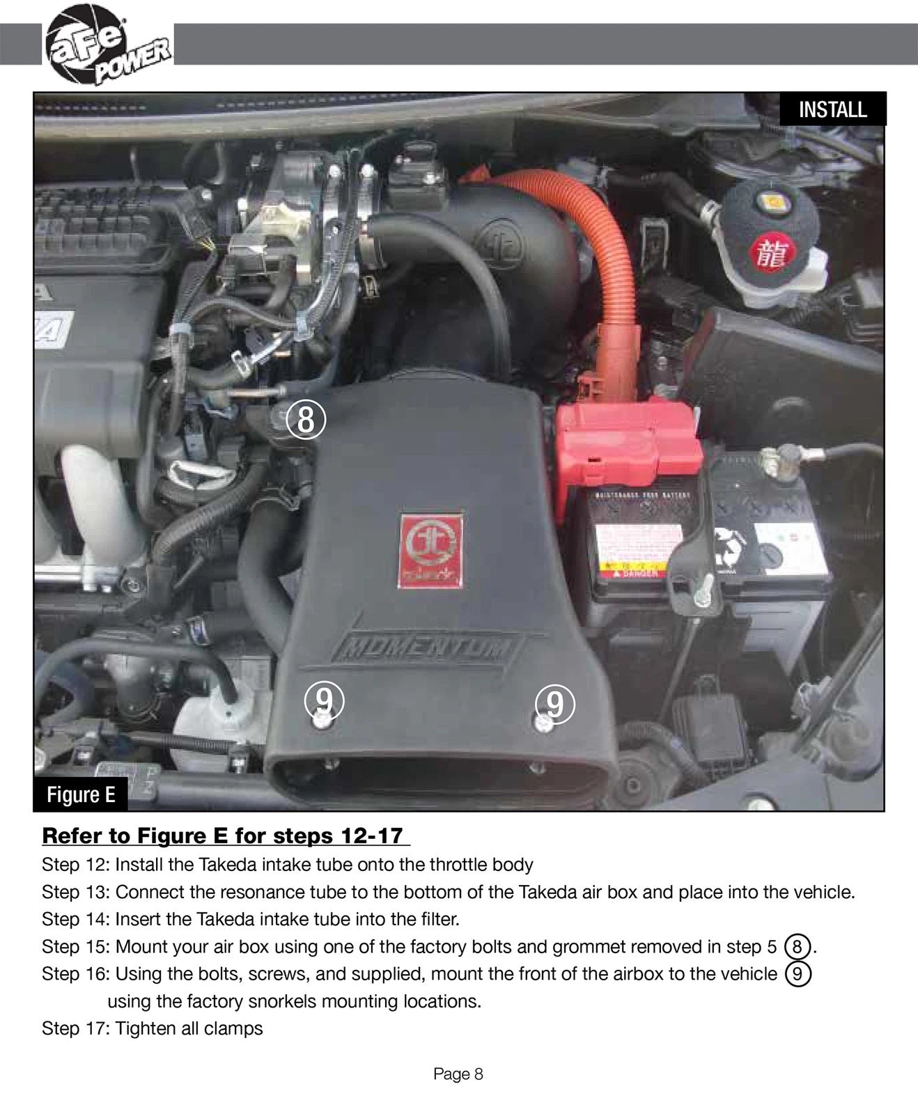 aFe Takeda Momentum Cold Air Intake Stage 2 | Honda CR-Z 11-12 1.5L (TM-1016B-1)