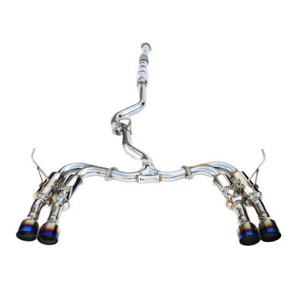 Invidia R400 Gemini Quad Tip Exhaust System | 2015-2021 Subaru WRX/STI (HS15STIGM4XX)