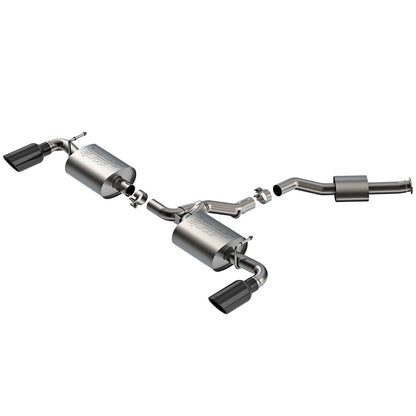 Borla 141010BC S-Type Stainless Cat Back Exhaust for 19-25 RAV4 Hybrid 2.5L AWD