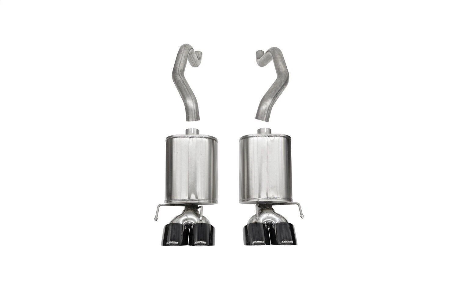CORSA Xtreme, Sport / 2.5 in Axle-Back 4.5 in Twin Tips | 2009-2013 Corvette C6 (21012, 21011)