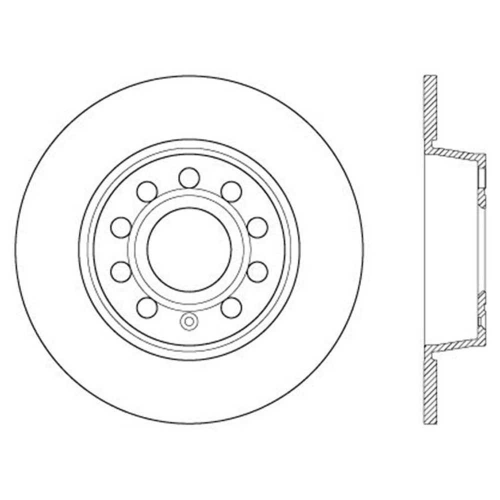 StopTech 127.33131L Rear Left Drilled Disc Brake Rotor for 10-18 Golf GTI Jetta