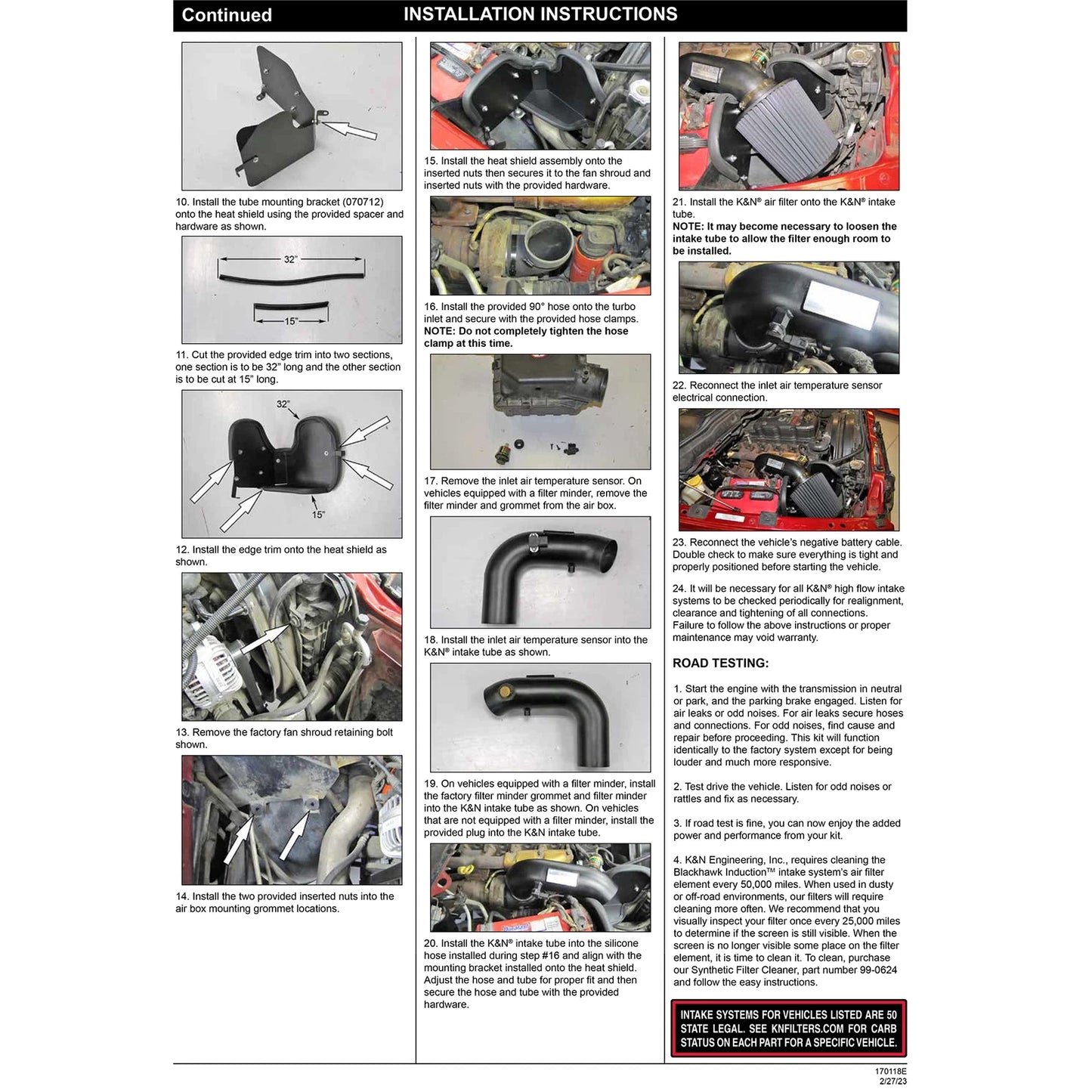 K&N Engineering Black Performance Intake Kit: Dodge Ram Pickup 2500 / 3500 2003 - 2007 5.9L DSL