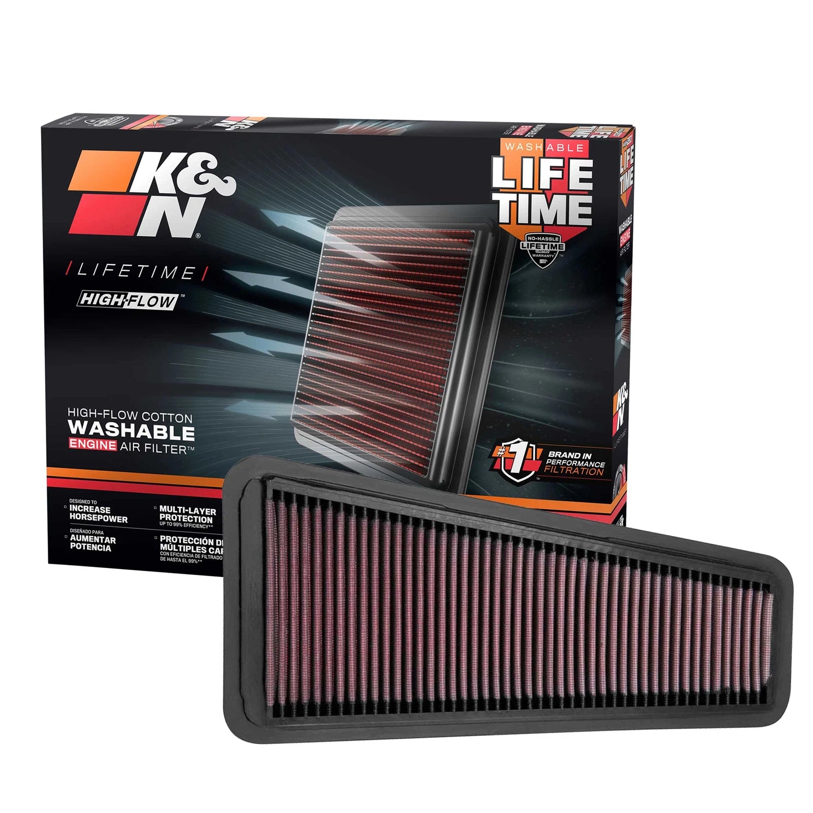 K&N Drop In Air Filter | Toyota Tacoma/Tundra/4Runner/FJ Cruiser (02-15)
