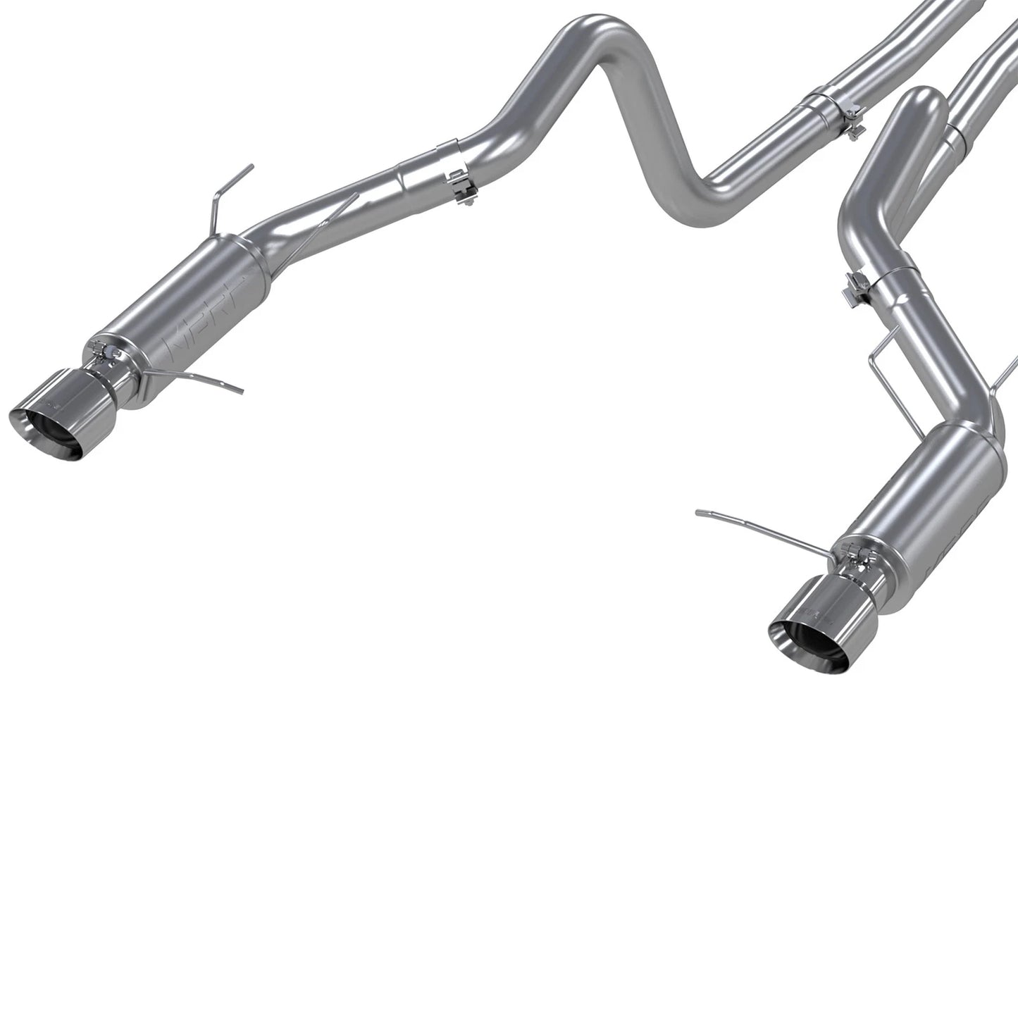 MBRP T304 3in Cat-Back Dual Split Rear Exit Race Exhaust | Ford Shelby GT500 (11-12) (S7260304)