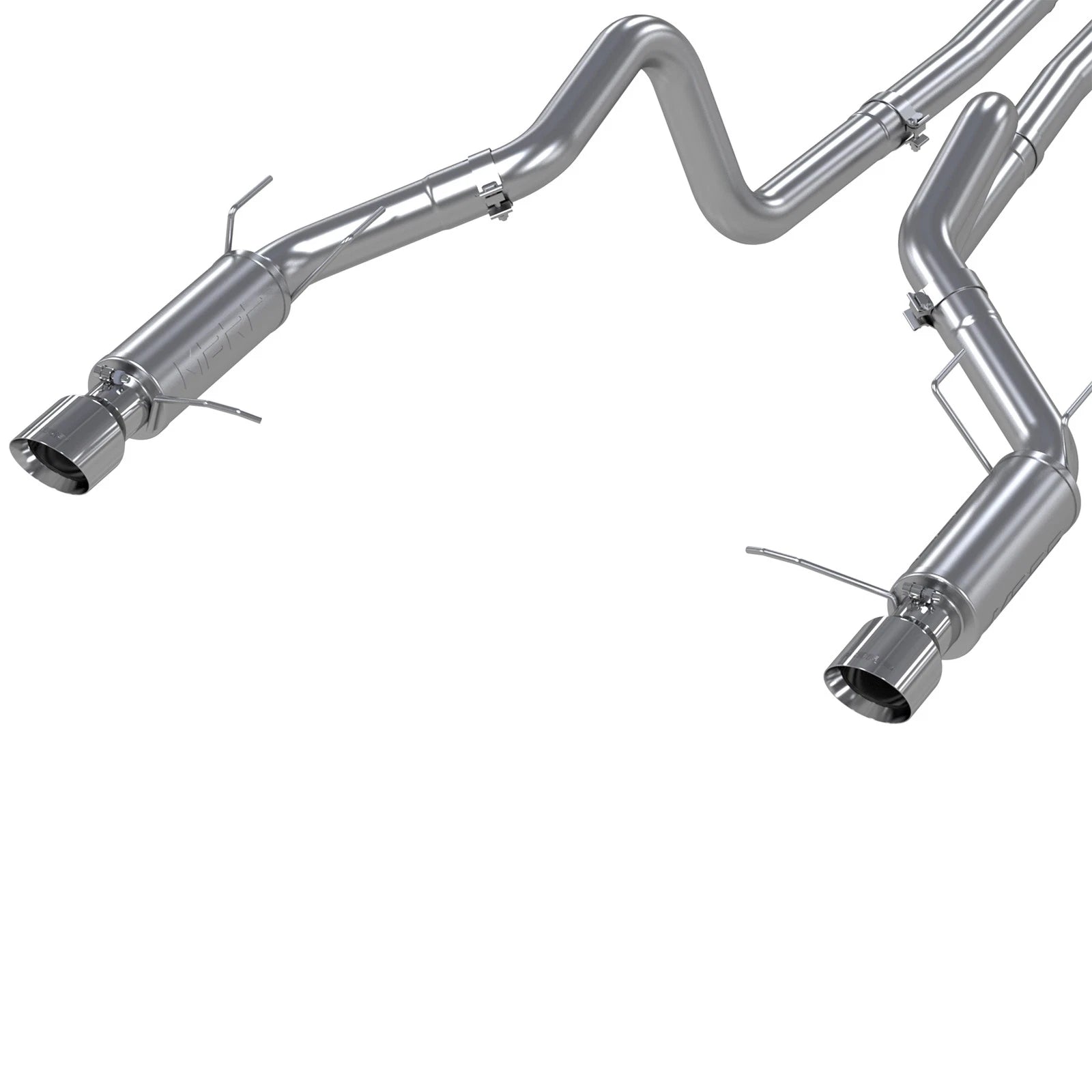 MBRP T304 3in Cat-Back Dual Split Rear Exit Race Exhaust | Ford Shelby GT500 (11-12) (S7260304)