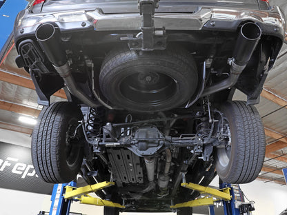 aFe Large Bore HD 3in 409SS DPF-Back Exhaust w/ Polished Tip | RAM 1500 V6-3.0 (20-21) (49-42080-P)