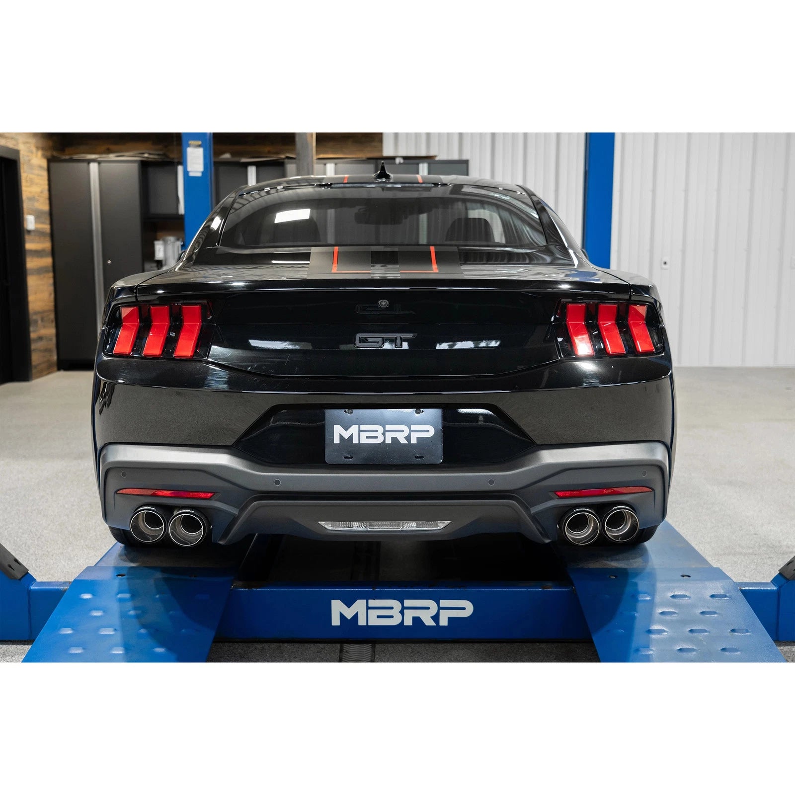 MBRP Armor Pro 3in Street Profile Catback Exhaust | Ford Mustang GT (24+) Carbon Fiber Tips (S72803CF)