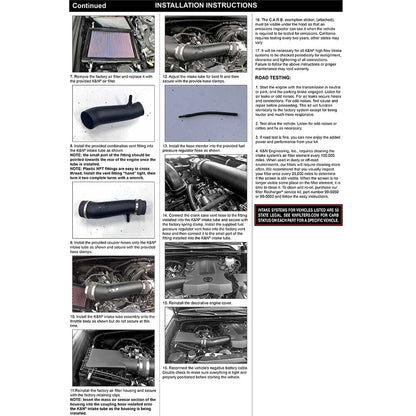 K&N 15-19 Toyota 4Runner V6-4.0L Performance Air Intake Kit | Toyota 4Runner (15-19) (57-9034)