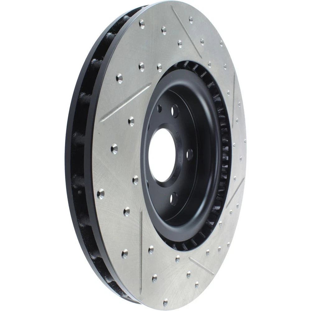 StopTech 127.62124R Front Right Drilled Brake Rotor for 10-15 Camaro / 14-17 SS