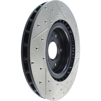StopTech 127.62124R Front Right Drilled Brake Rotor for 10-15 Camaro / 14-17 SS