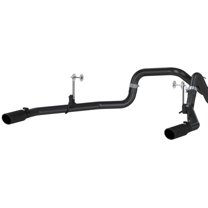 MBRP 3in Cat-Back Dual Split Rear Exit Black Exhaust System | Ford F-150 5.0L (15) (S5258BLK)