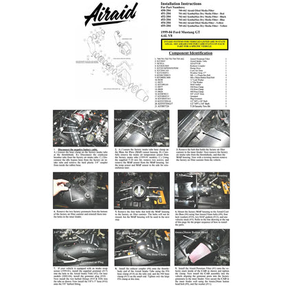 Airaid MXP Intake System w/ Tube | Mustang GT (99-04) (453-204)