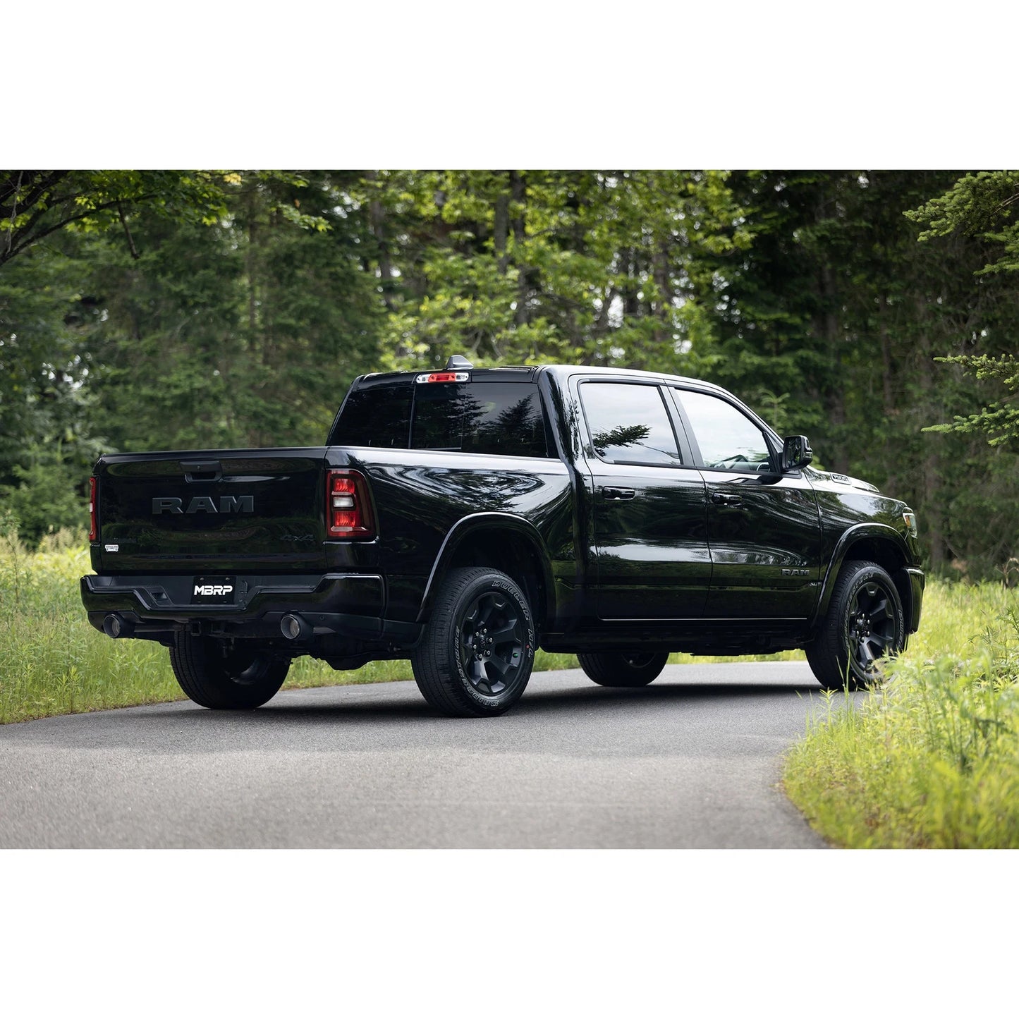 MBRP BLK Series Cat-Back Dual Rear Exit Exhaust | RAM 1500 (25+) (S5156BLK)