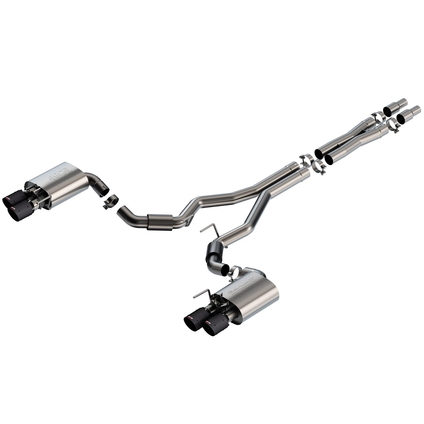 Borla 2024 Ford Mustang GT 5.0L V8 w/ Active Exhaust S-Type Cat-Back Exhaust System | Ford Mustang GT (24) (CFBA)