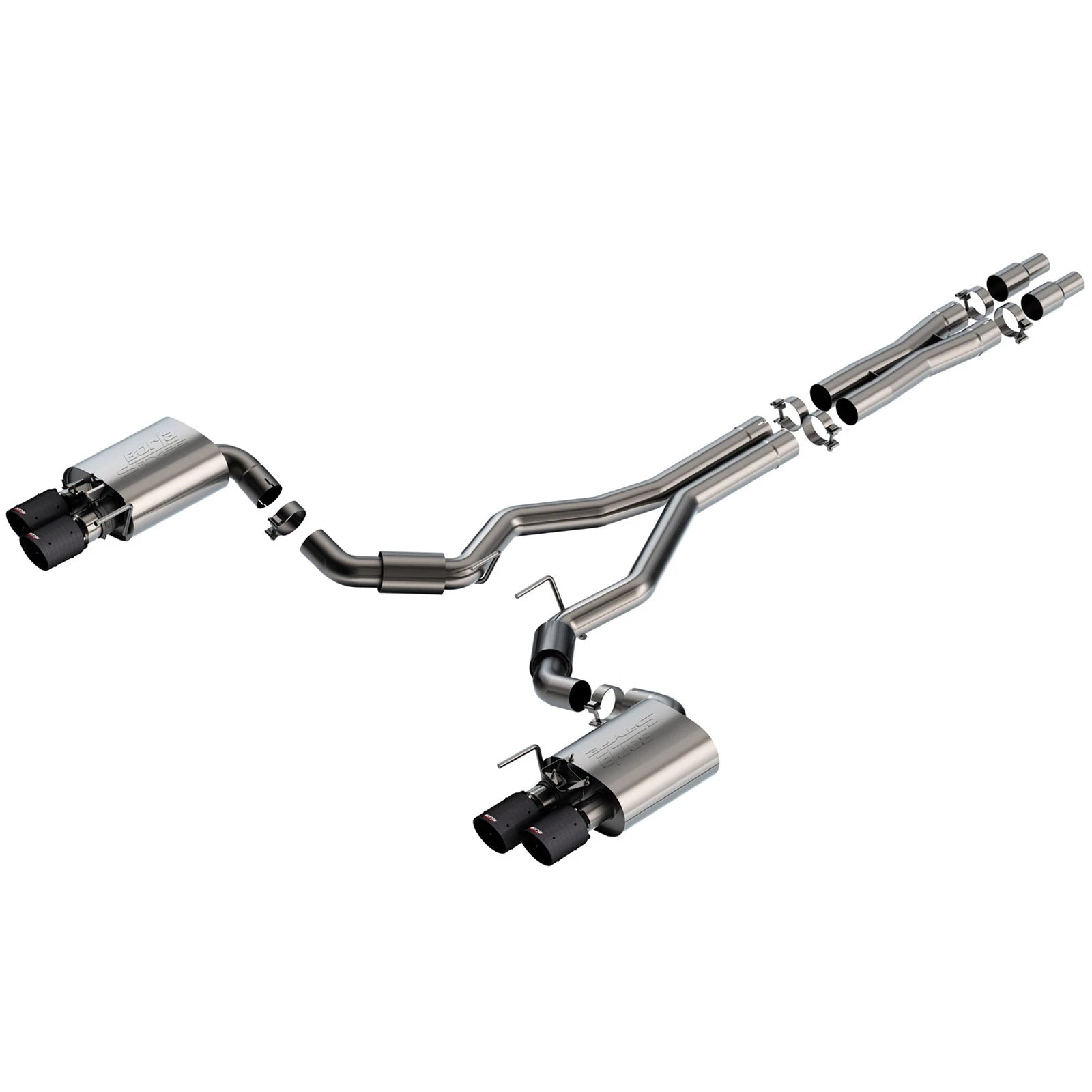 Borla 2024 Ford Mustang GT 5.0L V8 w/ Active Exhaust S-Type Cat-Back Exhaust System | Ford Mustang GT (24) (CFBA)