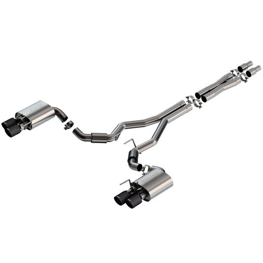 Borla 2024 Ford Mustang GT 5.0L V8 w/ Active Exhaust S-Type Cat-Back Exhaust System | Ford Mustang GT (24) (CFBA)