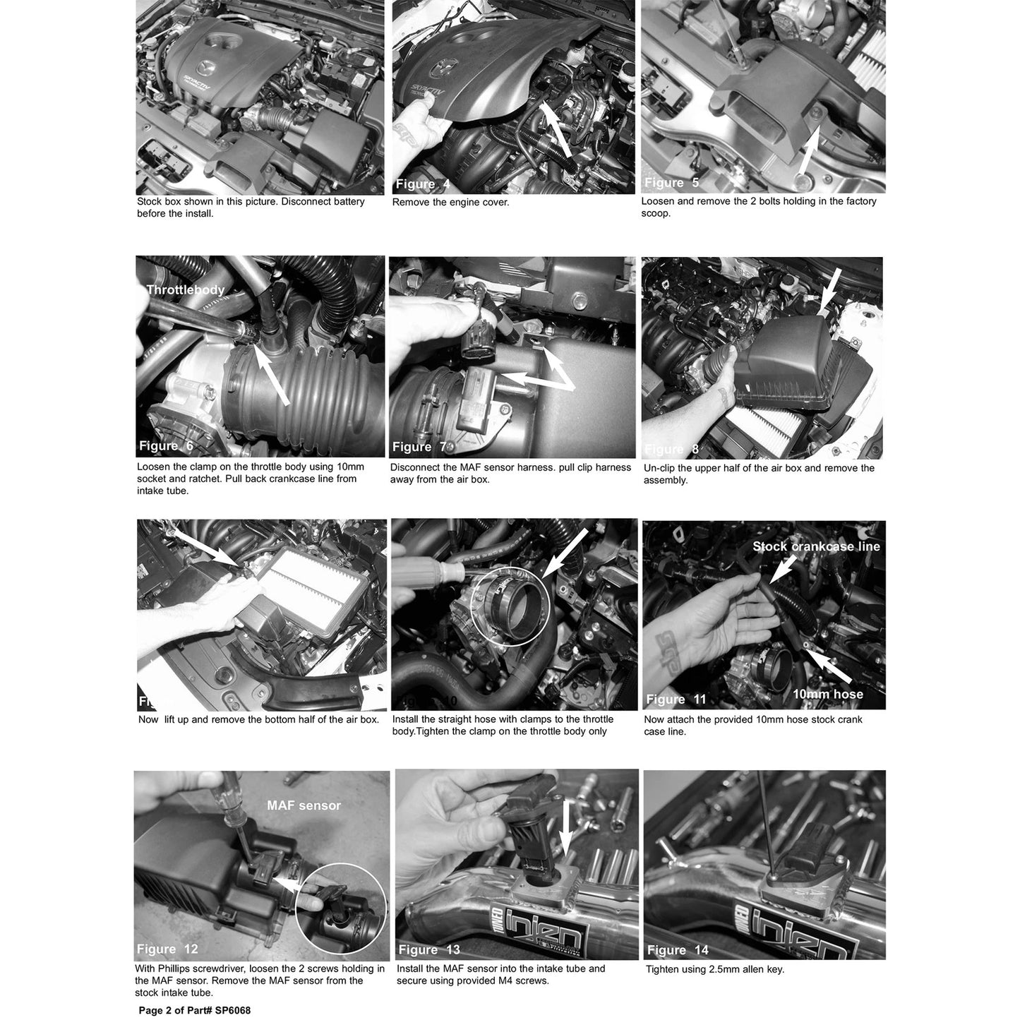 Injen 13-18 Mazda 3 2.0L 4cyl Polished Short Ram Intake | Ford Focus (05-13) / Mazda 3 (13-19) (SP6068P)